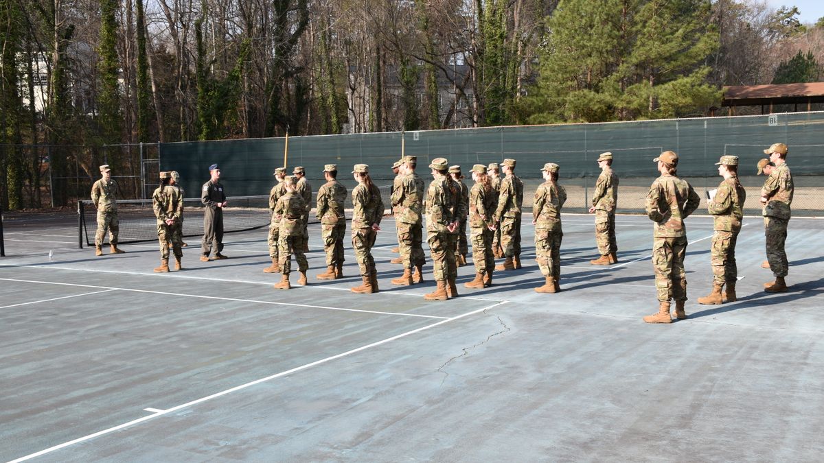 Guard and Reserve members assembled during weekend training