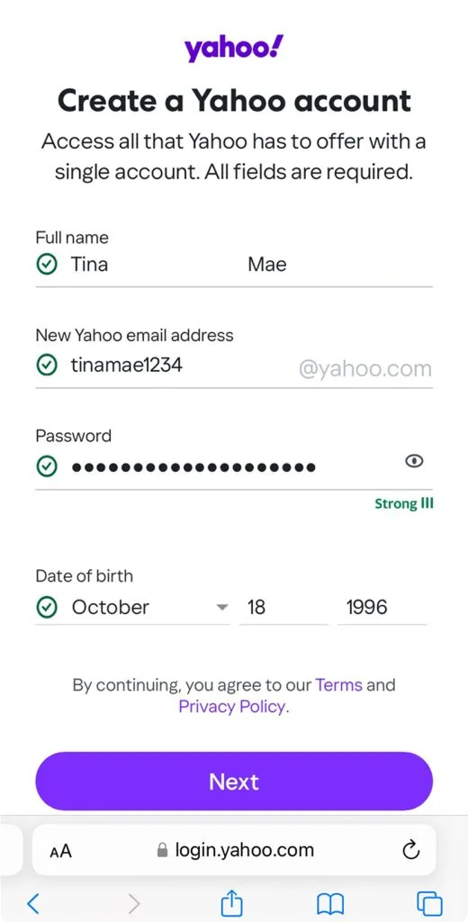 How To Create a Valid Email for Lifeline Applications — figure 5