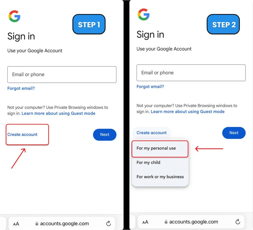 How To Create a Valid Email for Lifeline Applications — figure 2