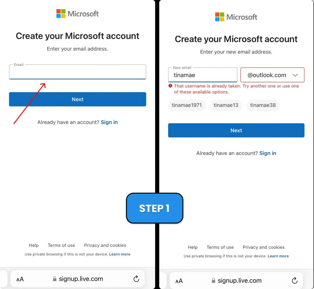 How To Create a Valid Email for Lifeline Applications — figure 6