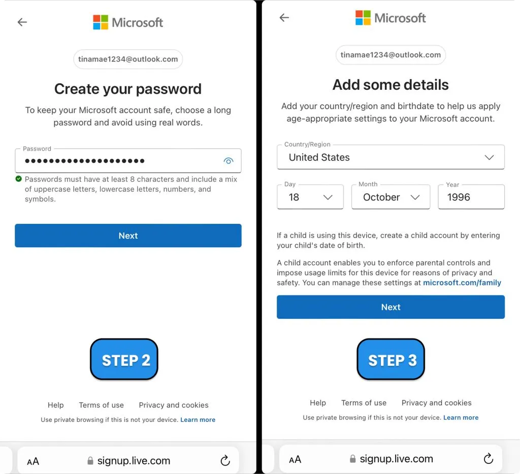 How To Create a Valid Email for Lifeline Applications — figure 7