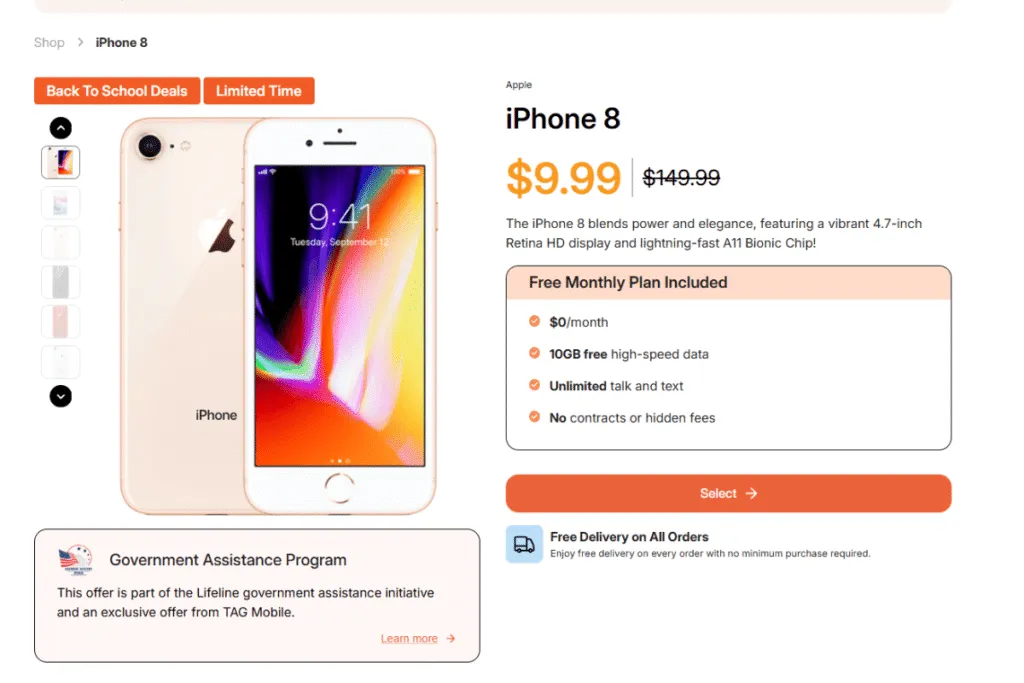 iphone 8 sim free