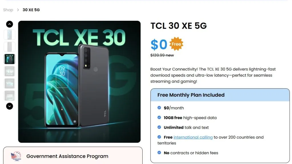tcl 30 xe 5g specs