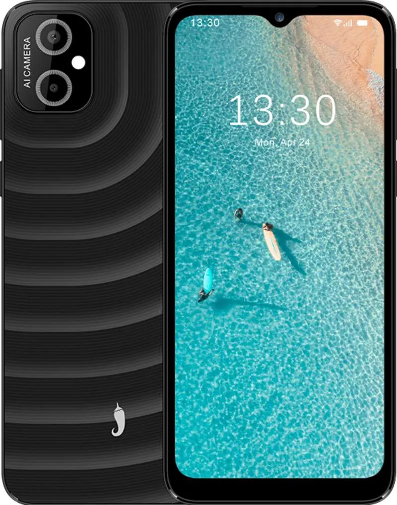 Hot Pepper Verde phone design shown from the front