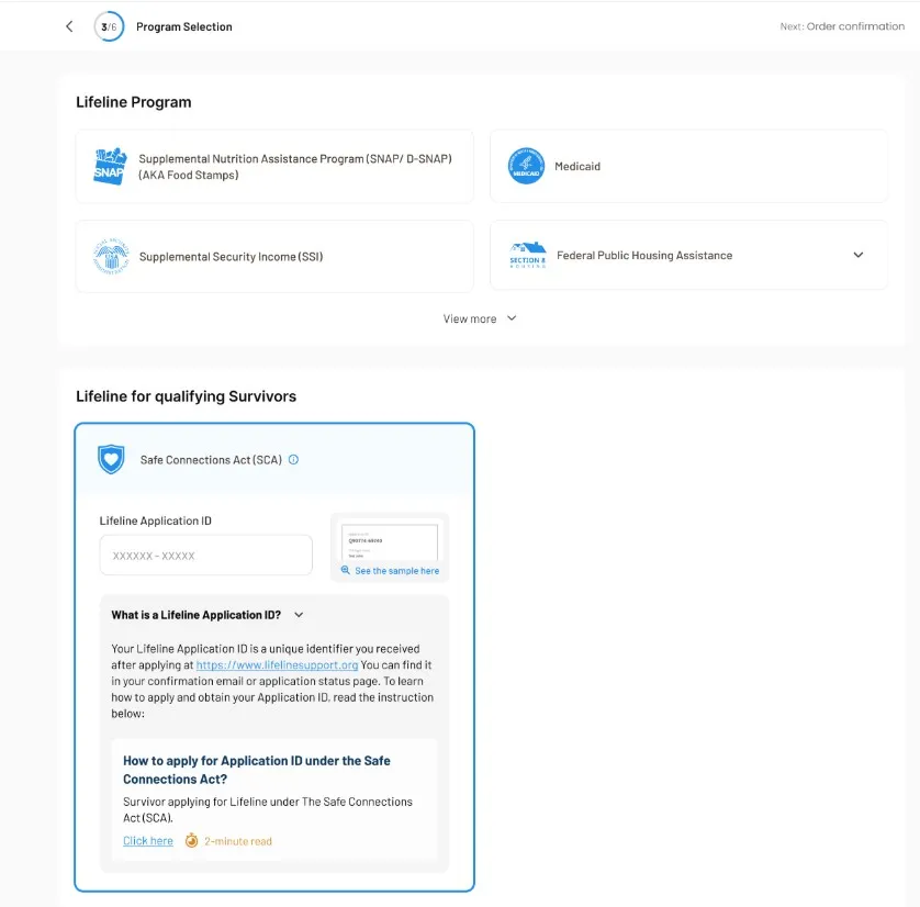 How to Apply for Lifeline Benefits Under the Safe Connections Act — figure 4