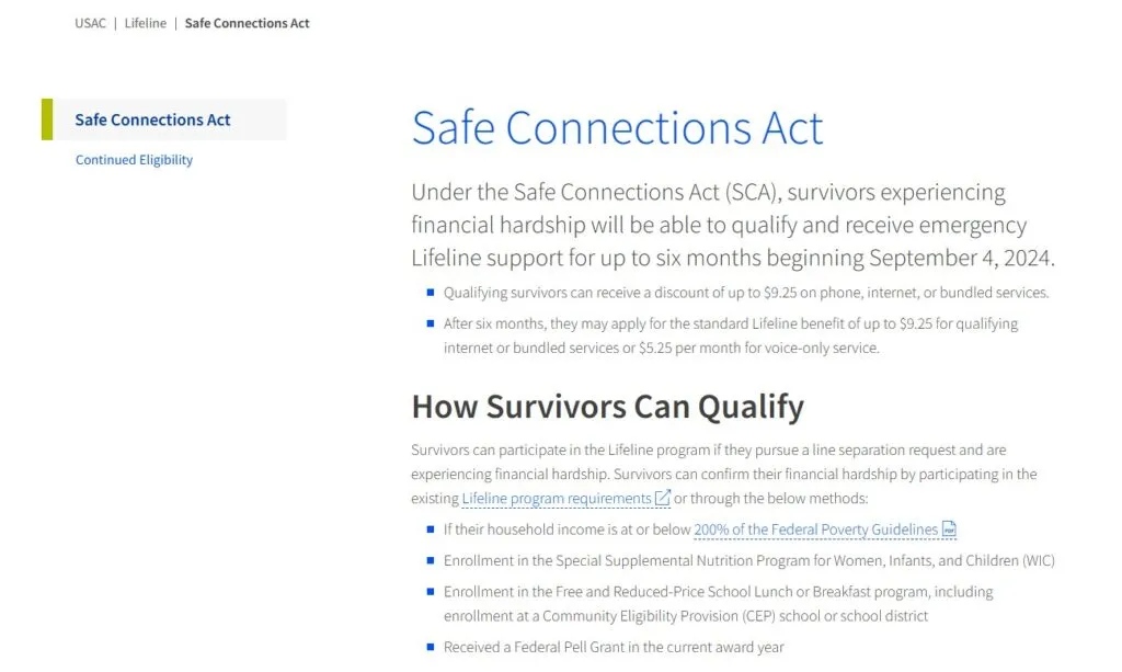 Safe Connections Act: Step-by-Step Lifeline Enrollment Guide for Survivors