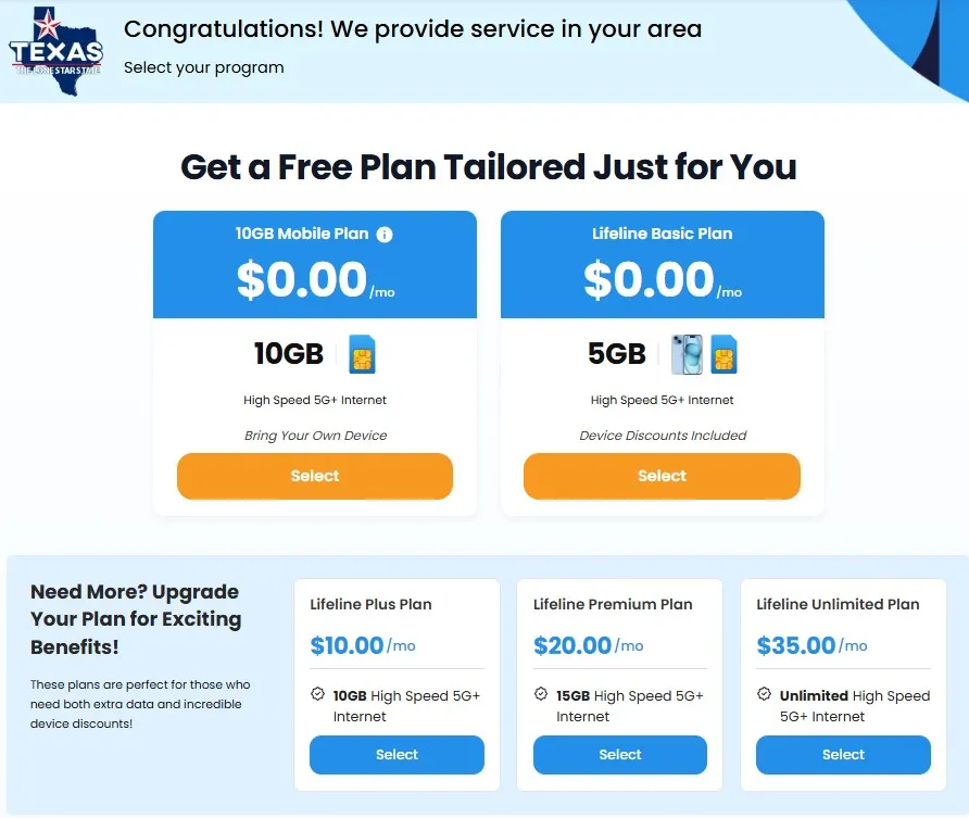 free tablet for seniors in texas