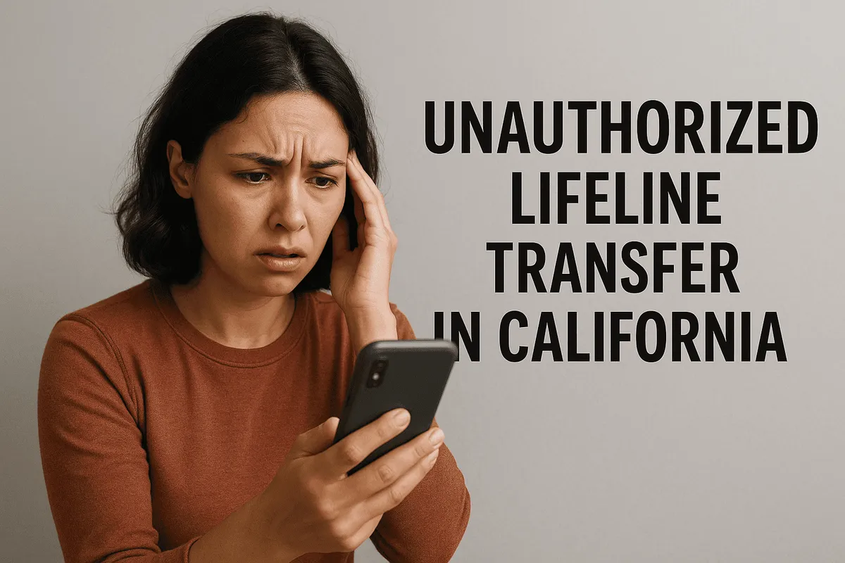 Steps to Prevent Unauthorized California Lifeline Transfers