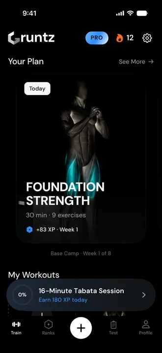 Gruntz training plan: Foundation Strength